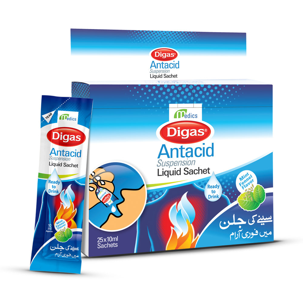 Digas Antacid Suspension Sachet