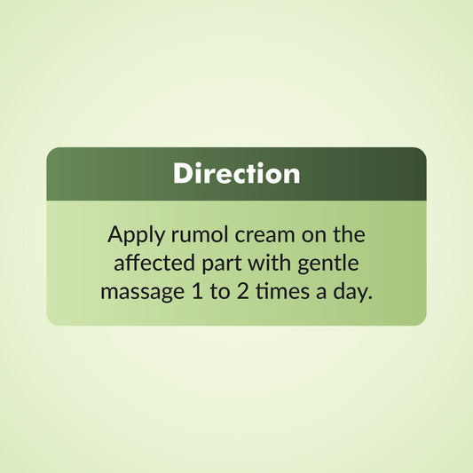 Rumol Cream 50GMS Directions